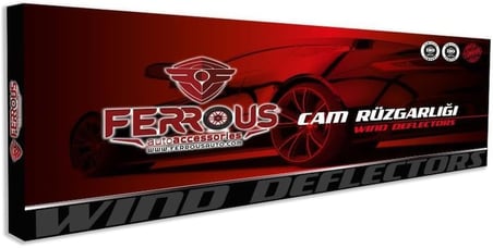 Honda Civic FC5 ile Uyumlu Ferrous Cam Rüzgarlığı 4lü 2016 2022