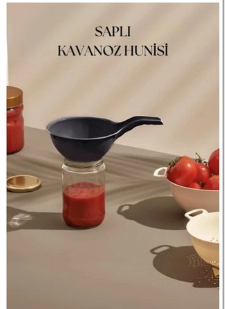 Saplı kavanoz hunisi