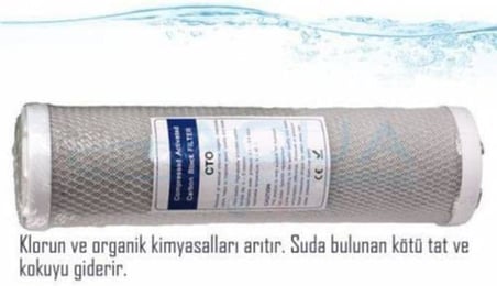 190 Su Arıtma Cihazı Filtresi 3lü Blok Karbon Filtre Seti
