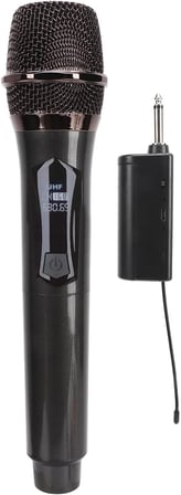 Kablosuz Karaoke Mikrofonu 6.35mm Amfi hoparlör İçin ve Sahne Performansı Çok Amaçlı Aktiviteler İçin Tak ve Çalıştır Kablosuz Mikrofon Dış Mekan Kullanıma Uygun WN-03 (Tekli Mikrofon)