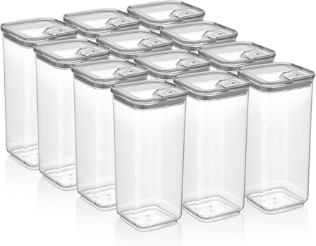 Pratik Kare Saklama Kabı, 3X1700 Ml