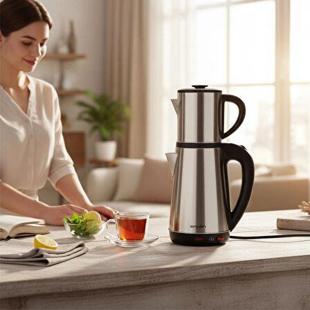 Çay Makinesi Ek Hazneli Çaycı 2.2l