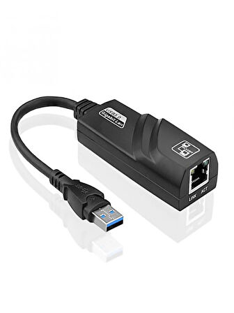 USB to RJ45 Usb 3.0'dan Rj45 1000Mbps Ethernet Çevirici Dönüştürücü Adaptör Android Tv PC