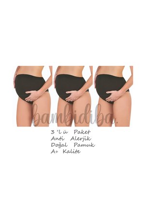 3'lü Paket LİRONA 23582 Tam Uyumlu Kadın Pamuk Likralı Yumuşak Hamile Lohusa Yüksek Bel Bato Külot