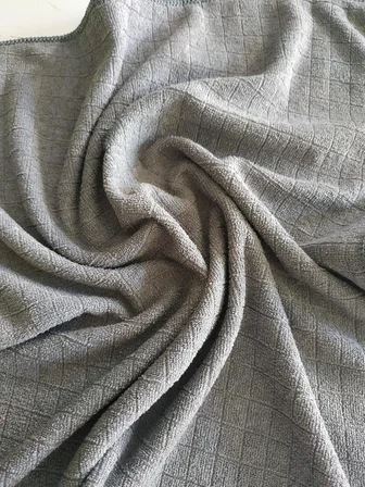 4'lü Havlu Seti - Mikrofiber Süper Emici Çok Amaçlı Bez 40x40 cm (Gri)