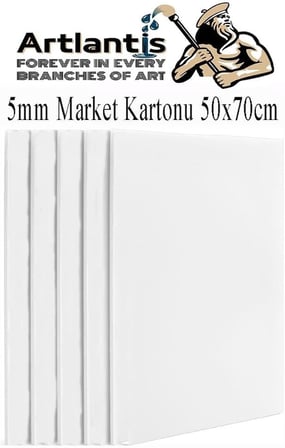 Maket Kartonu Beyaz Fotoblok 5 mm 50x70 cm 5 Adet Hobi Sanat Okul Köpüklü Straforlu Maket Kartonu