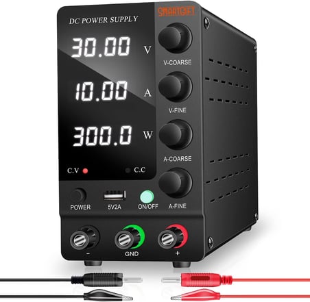 Ayarlanabilir 30V/10A SMPS DC Güç Kaynağı Voltaj Regülatörü (Black) SG-C3010