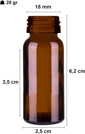 10 ml Çelik Roll On Şişesi 10 cc Sızdırmaz Siyah Kapaklı Cam Şişe 6 Adet (Amber, 10)