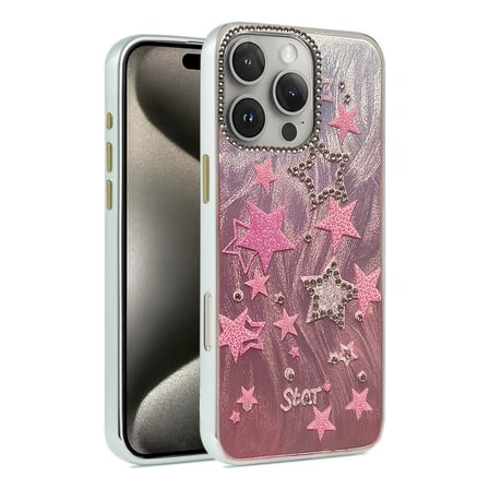Apple iPhone 16 Pro Max Kılıf Blade Aynalı Desenli Kapak - Desen 7