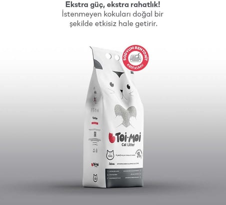 Aktif Karbonlu Sodyum Bentonit Kedi Kumu 10 L