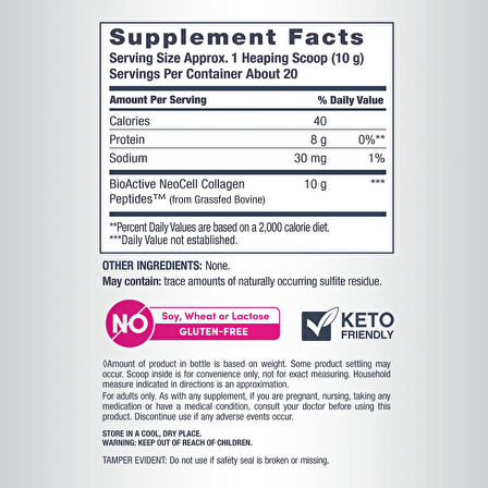 Grassfed Collagen Peptides, 7 oz (200 g) Powder