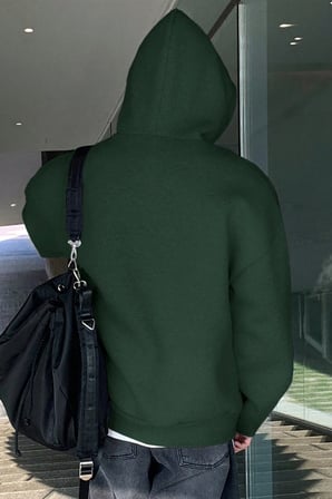 Genius Store Erkek Sweatshirt Kanguru Cepli  İçi Polarlı 3 İplik Kapüşonlu Oversize Sweatshirt KANGURU-SWEATSHIRT