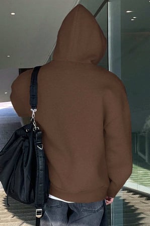 Genius Store Erkek Sweatshirt Kanguru Cepli  İçi Polarlı 3 İplik Kapüşonlu Oversize Sweatshirt KANGURU-SWEATSHIRT