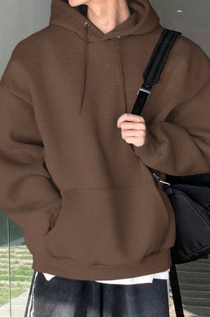 Genius Store Erkek Sweatshirt Kanguru Cepli  İçi Polarlı 3 İplik Kapüşonlu Oversize Sweatshirt KANGURU-SWEATSHIRT