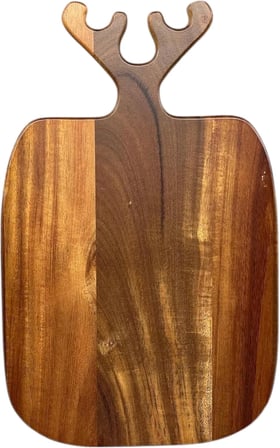 Geyik Boynuzu Akasya Kesme Tahtası Büyük Boy Antibakteriel Yıkanabilir Doğrama Tahtası Dikdörtgen, Yıkanabilir Akasya Kesme Tahtası (35 * 22 * 2cm)
