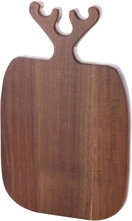 Geyik Boynuzu Akasya Kesme Tahtası Büyük Boy Antibakteriel Yıkanabilir Doğrama Tahtası Dikdörtgen, Yıkanabilir Akasya Kesme Tahtası (35 * 22 * 2cm)