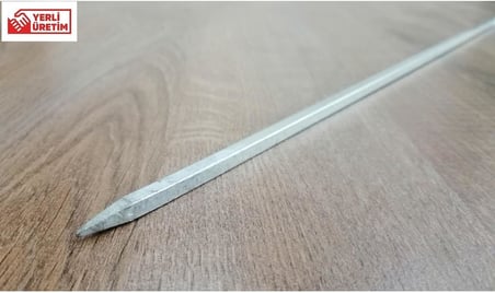 Kare Çöp Şiş Ciğer Şiş Tavuk Şiş Kuşbaşı Et Şişi 10 Adet 70 cm Kalınlık 3mm