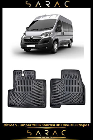 Citroen Jumper 2007 Model Araca Özel 3d Havuzlu Paspas