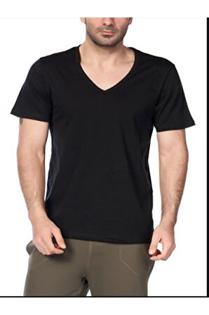 Enrıco V Yaka 2'li t-shirt