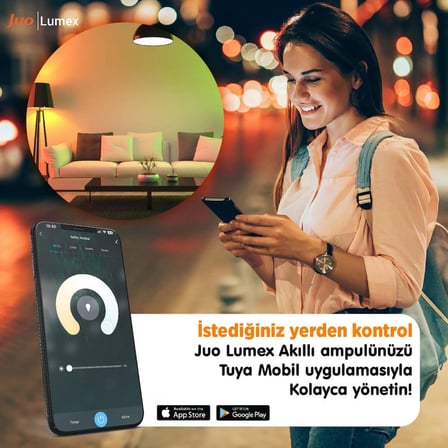 Lumex Akıllı Ampul 11W Led RGB Wifi &amp; Bluetooth