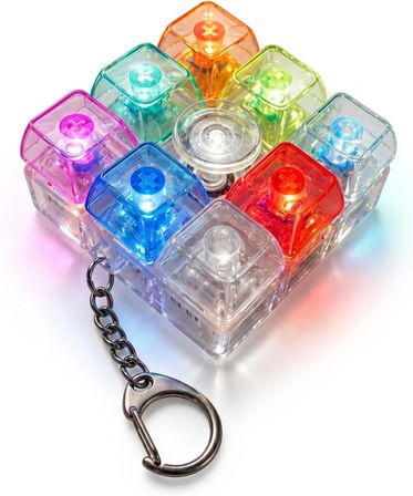 8 Tuş Mavi Switch RGB Mekanik Tuş Takımı Keycap Anahtarlık - FC1220