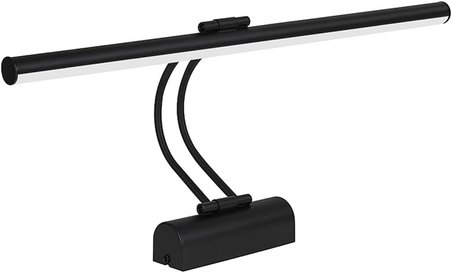 Flüt Led Aplik Elektrikli 3200K Gün Işığı 50 cm Banyo Tablo ve Çalışma Masası Duvar Aydınlatma Modern Tasarımlı Enerji Tasarruflu Led Lamba Siyah
