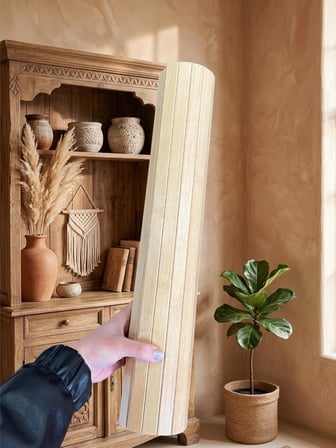 Bambu Banyo Matı, Kaymaz Ahşap Paspas, Suya Dayanıklı, 45x70 cm, Duş için