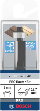 Professional Ahşap için debriyaj frezesi, çap 12,7 mm, çalışma uzunluğu 25 mm, 8 mm şaft aksesuarı, el frezesi)
