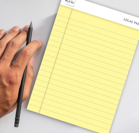 Letter Boyut, 3 adet, Sarı renkli Legal Pad, Notluk, Notepad, Defter, Herbiri 50 Yaprak, Geniş Satır aralığı, okul, iş ve ofis için, Türk Malı