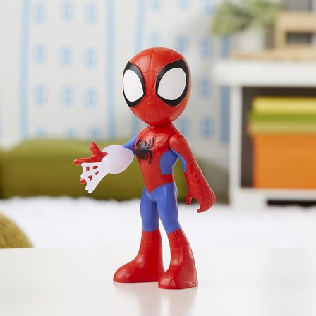 Marvel Spidey and His Amazing Friends Büyük Boy Spidey Figürü, 22,5 cm'lik Aksiyon Figürü, Çocuklar için Okul Öncesi Oyuncakları, 3 Yaş ve Üzeri, Süper Kahraman Oyuncakları