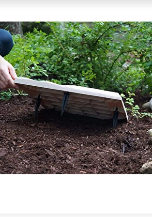 Taş Görünümlü Adım Taşı PVC Bahçe Yürüyüş Yolu Bej Renk