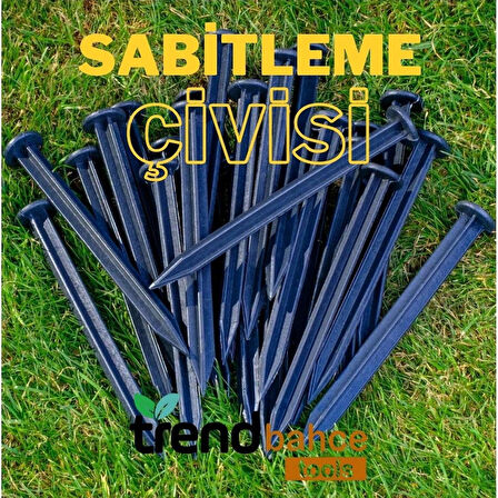 Çim sınırlayıcı siyah kazık 1 paket (50adet)