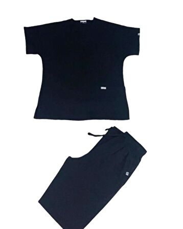 Makara V Yaka Kadın Yarasa Kol Üniforma