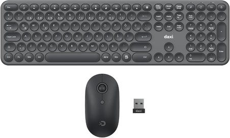 MK250 Elegance Combo Sessiz 2.4GHz Kablosuz Türkçe Q Klavye Mouse Seti (Grafit Gri)