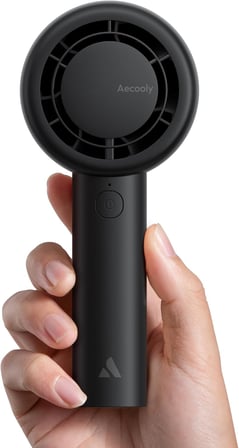 Taşınabilir Taşınabilir Turbo Fan [16H Maksimum Soğutma Süresi], 5 Hızlı USB Şarj Edilebilir Mini Kişisel Pille Çalışan Küçük Cep Soğutma Fanı Kadınlar, Seyahat, Ev, Ofis, Plaj, Kirpik için