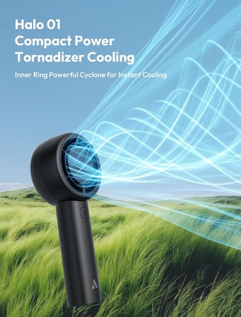 Taşınabilir Taşınabilir Turbo Fan [16H Maksimum Soğutma Süresi], 5 Hızlı USB Şarj Edilebilir Mini Kişisel Pille Çalışan Küçük Cep Soğutma Fanı Kadınlar, Seyahat, Ev, Ofis, Plaj, Kirpik için