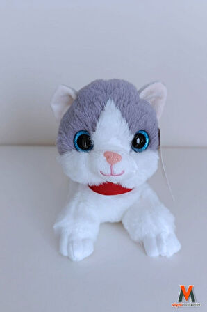 Sevimli Peluş Yavru Kedi 35 cm | Sesli Miyavlayan Oyuncak | Uyku ve Oyun Arkadaşı | 4 Renk Seçeneği