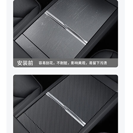 TESLA MODEL Y JUNİPER/MODEL 3 HIGHLAND Orta Konsol Koruyucu Karbon Fiber Görünümlü Kaplama