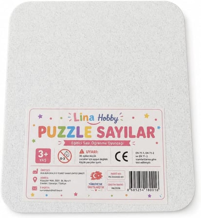 Eğitici Eşleştirme Puzzle – Sayılar Geometrik Şekiller