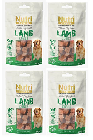 Nutri Canin Kuzu Etli Küp Tahılsız Köpek Ödülü 80 Gr. X 4 Adet