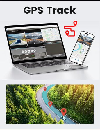 AV-C422 4G Sim Kartlı 2K 2 Kameralı GPS’li Araç Kamerası -APP KONTROL
