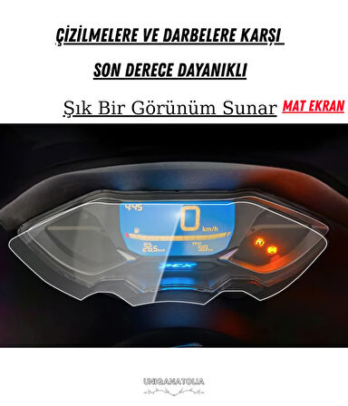 Honda Pcx 2021-2024 Dijital Gösterge Uyumlu Mat Ekran Koruyucu