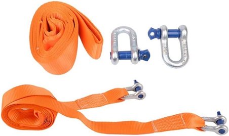 Kumaş Çeki Çekme Halatı, 3 Ton, 3 Metre, Turuncu