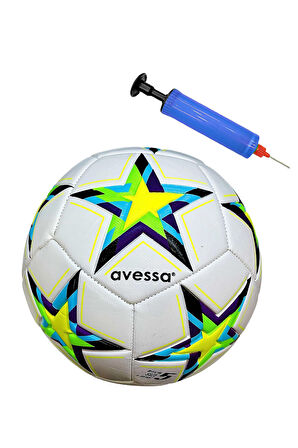 Avessa FT800-110SB Futbol Topu Sarı-Beyaz 4 Astar Pompalı