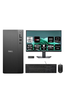 Pro Tower ECT1250 i7 14700 96GB 2TB SSD RX550/4GB W11P Masaüstü Bilgisayar + 23.8" Monitör