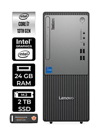 Lenovo ThinkCentre Neo 50T G5 i7 13700 24GB 2TB SSD W11H Masaüstü Bilgisayar & PER4 USB Bellek