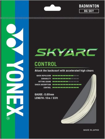 Skyarc Badminton Kordajı 0.69 mm / 10 M - Beyaz