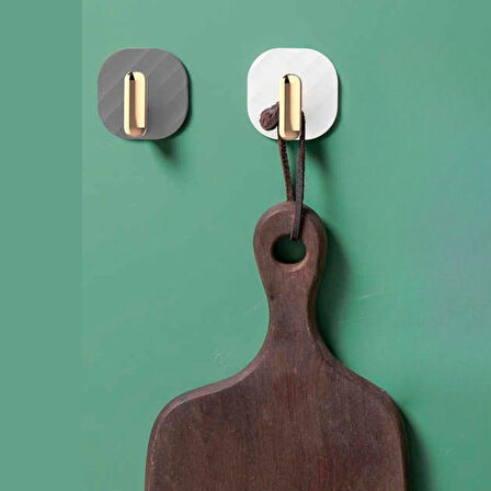 caselka®  2li Yapışkanlı Retro Askılık Dolap Kapak Kulpu Gri