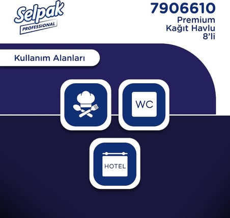 Selpak Professional Premium Havlu Kağıt, 8 Rulo