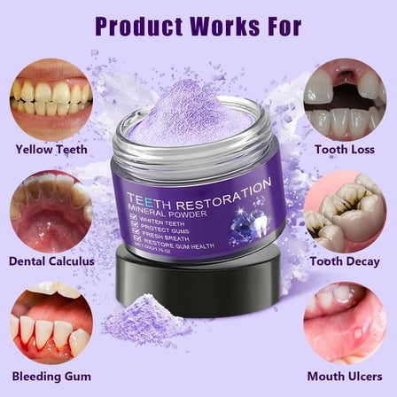 Oralhoe Teeth Restoration Mineral Powder Tooth Restoration Mineral Powder 50g